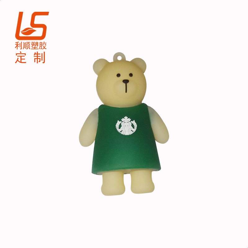 定制立體公仔LED發光背包警示燈星巴克立體公仔發光燈 (1)