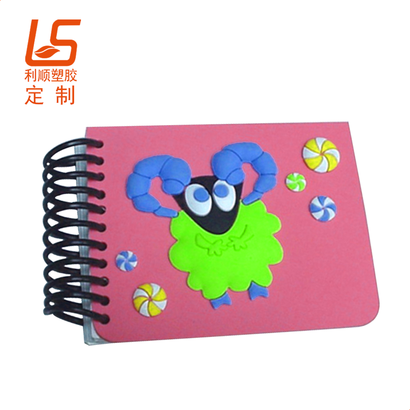 定制卡通公仔記事本 硅膠筆記本封面