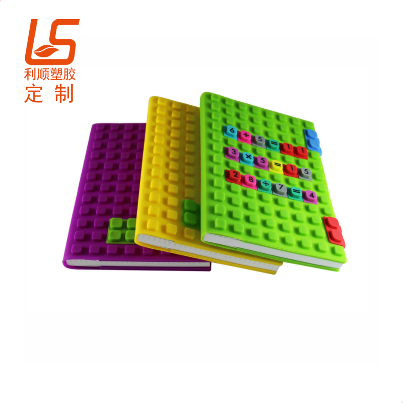 定制卡通硅膠筆記本 硅膠記事本封面