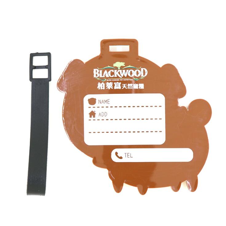 滴膠公仔卡套-3D立體圖案卡套行李牌PVC軟膠行李牌 (2)