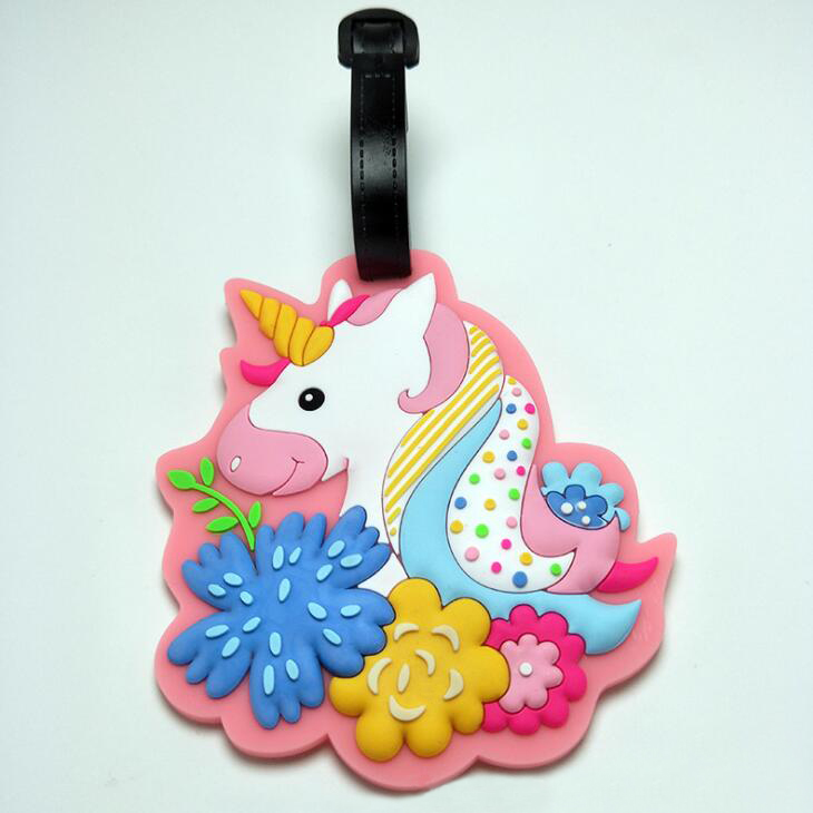 彩虹馬行李牌-PVC軟膠行李牌